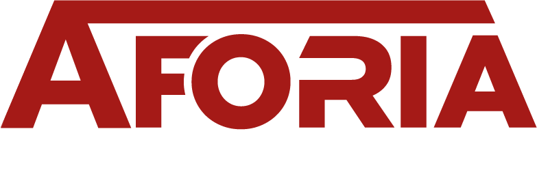 Logo AFORIA Immobilien - white